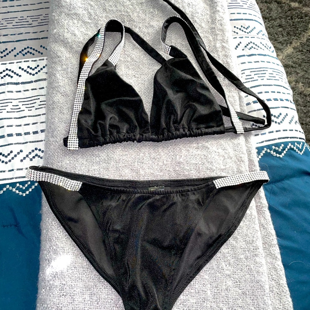 rhinestone bikini set